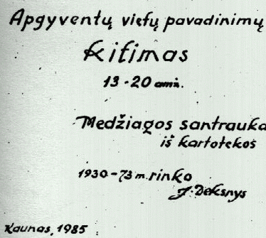 apgyventos vietos