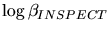 $\log \beta_{INSPECT}$