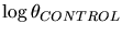 $\log \theta_{CONTROL}$