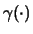 $\gamma (\cdot)$